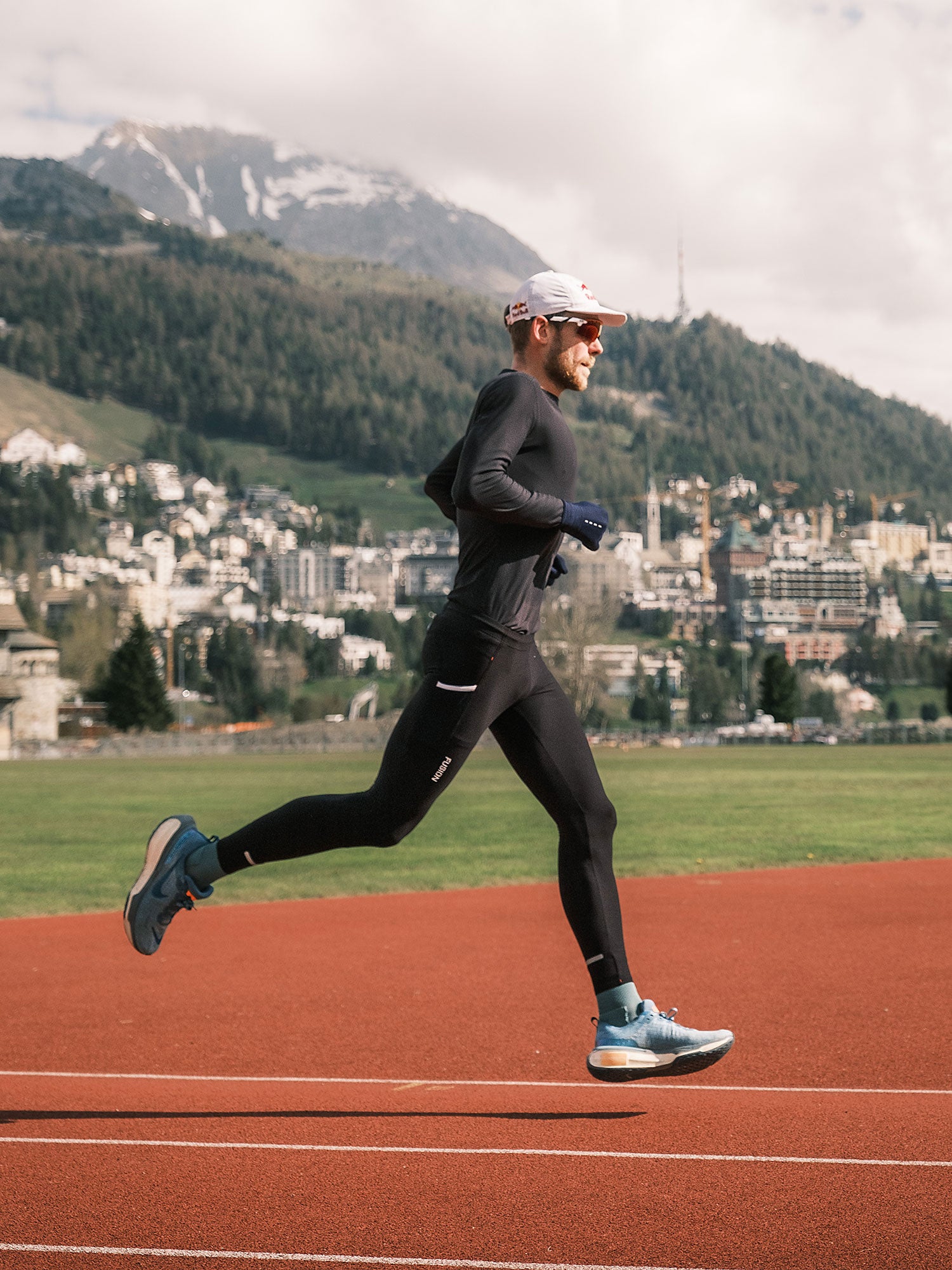 Fusion C3 Long Run Tights on athlete