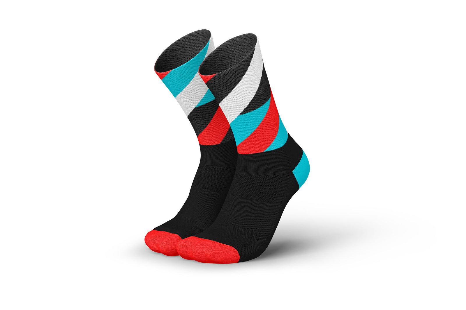INCYLENCE Running Loops Black Cyan Long Sock