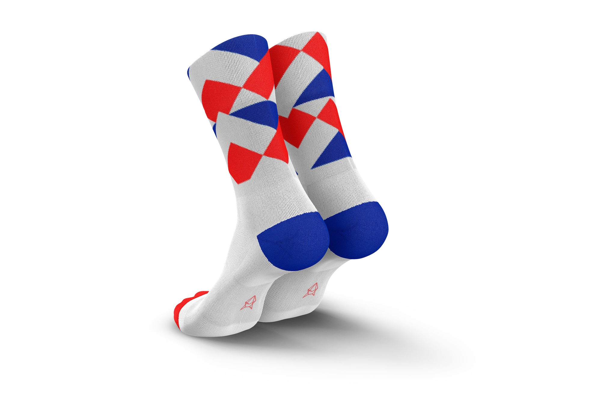 Incylence Running Sock White, Red and Blue colour