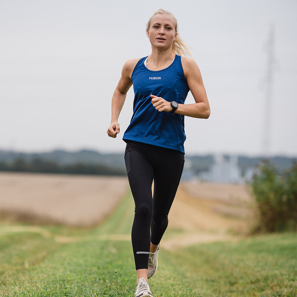 Fusion Womens C3 Singlet Training Racer Back_Action