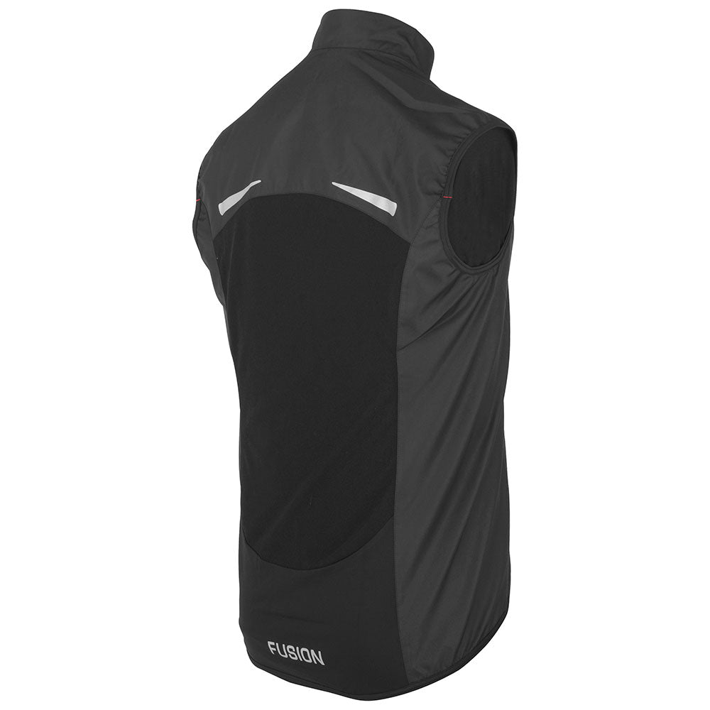 Mens S1 Shell Vest_Running_Colour: Black