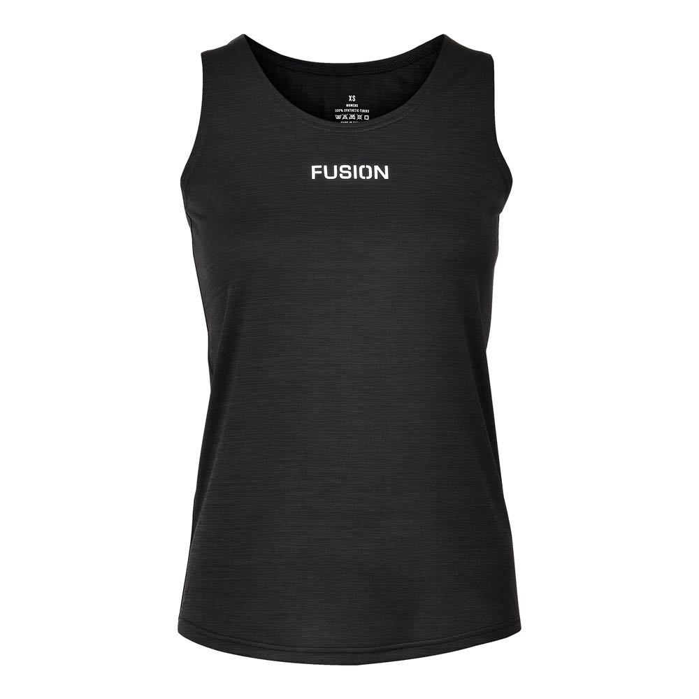 Fusion Womens C3 Singlet_Colour: Black