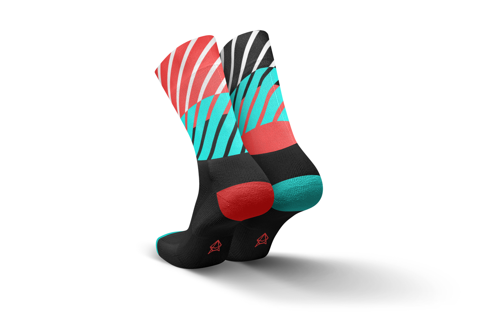 Incylence Running Sock Diagonals Black Inferno Long Sock Socks INCYLENCE