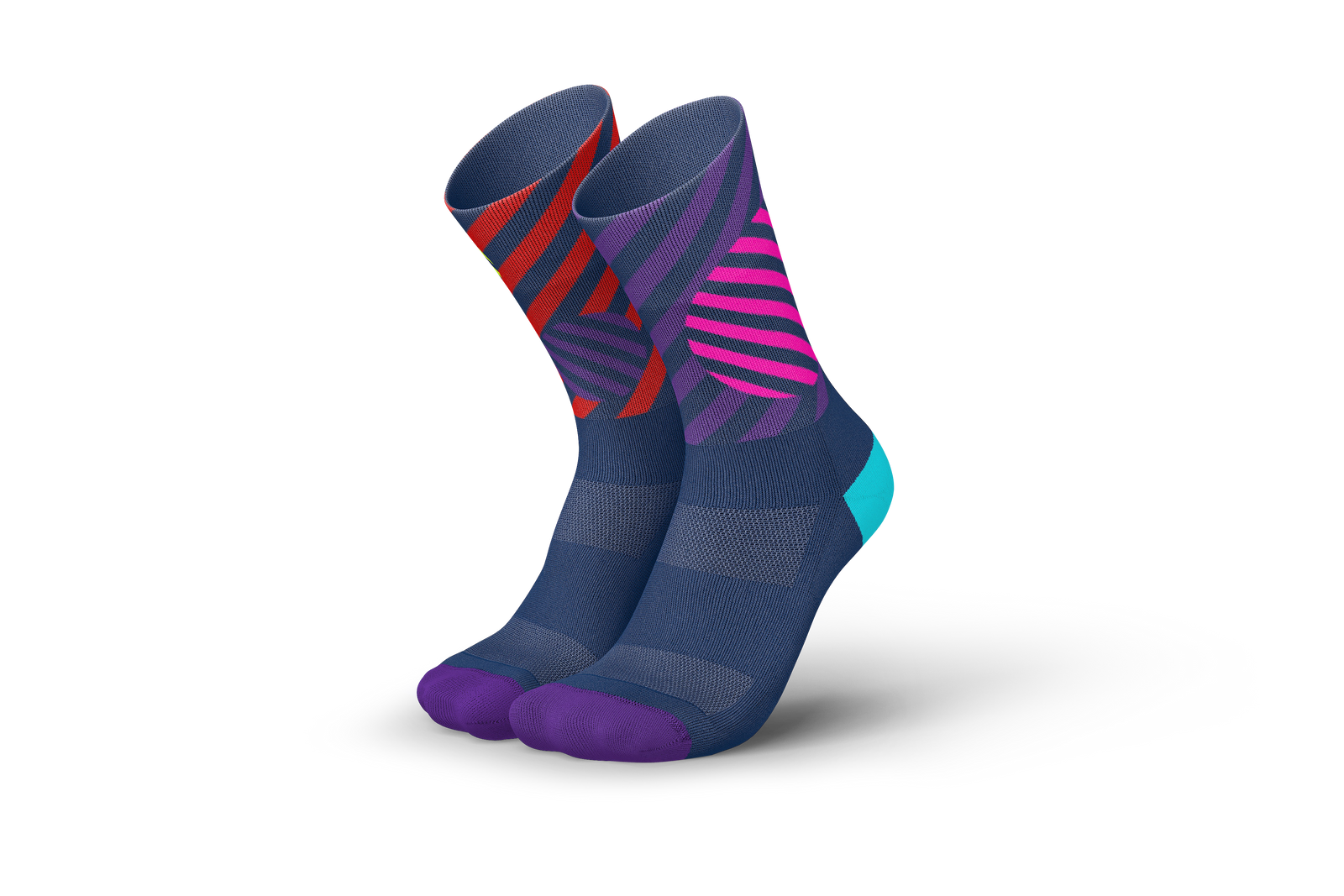 Incylence Running Globes Purple Red Long Sock Socks INCYLENCE EUR 35-38