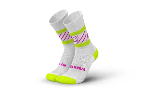 Incylence Ultralight KICKASS White Pink Long Sock Socks INCYLENCE EUR 35-38