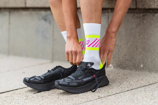 Incylence Ultralight KICKASS White Pink Long Sock Socks INCYLENCE