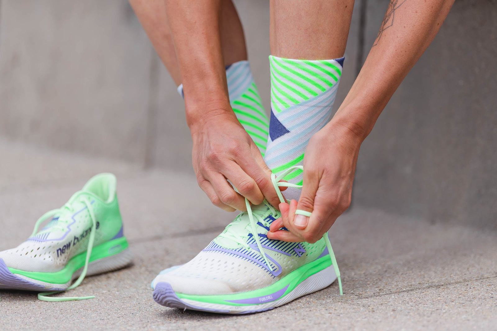 Incylence Ultralight Overlays Mint Green Long Sock Socks INCYLENCE