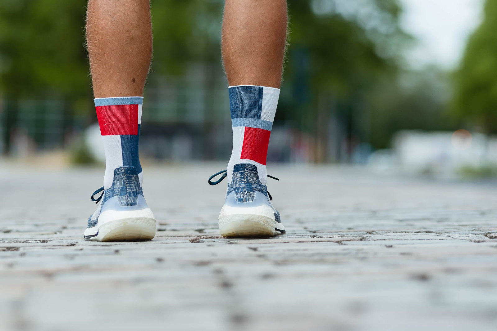 Incylence Ultralight Zones Navy Red Long Sock Socks INCYLENCE