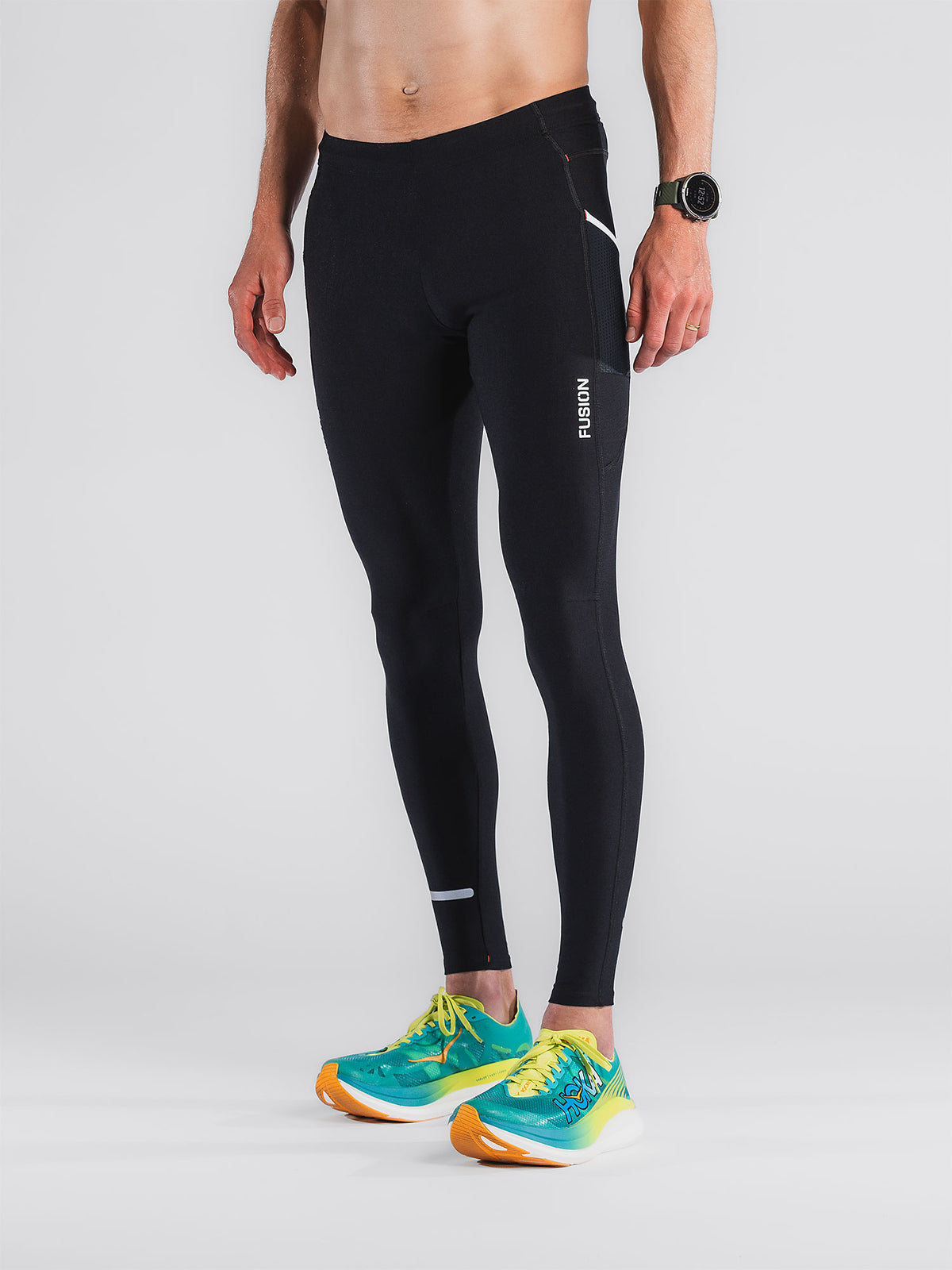 Long running tights with side pockets