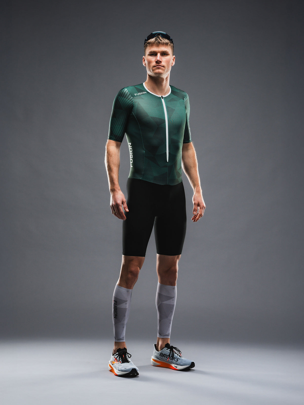 FUSION Tempo! ONE Tri Suit Race Green