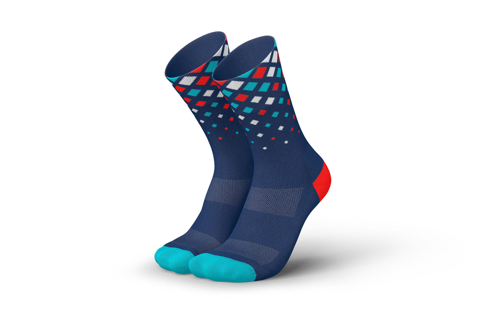 INCYLENCE Running Crystal Navy Cyan Inferno Long Sock