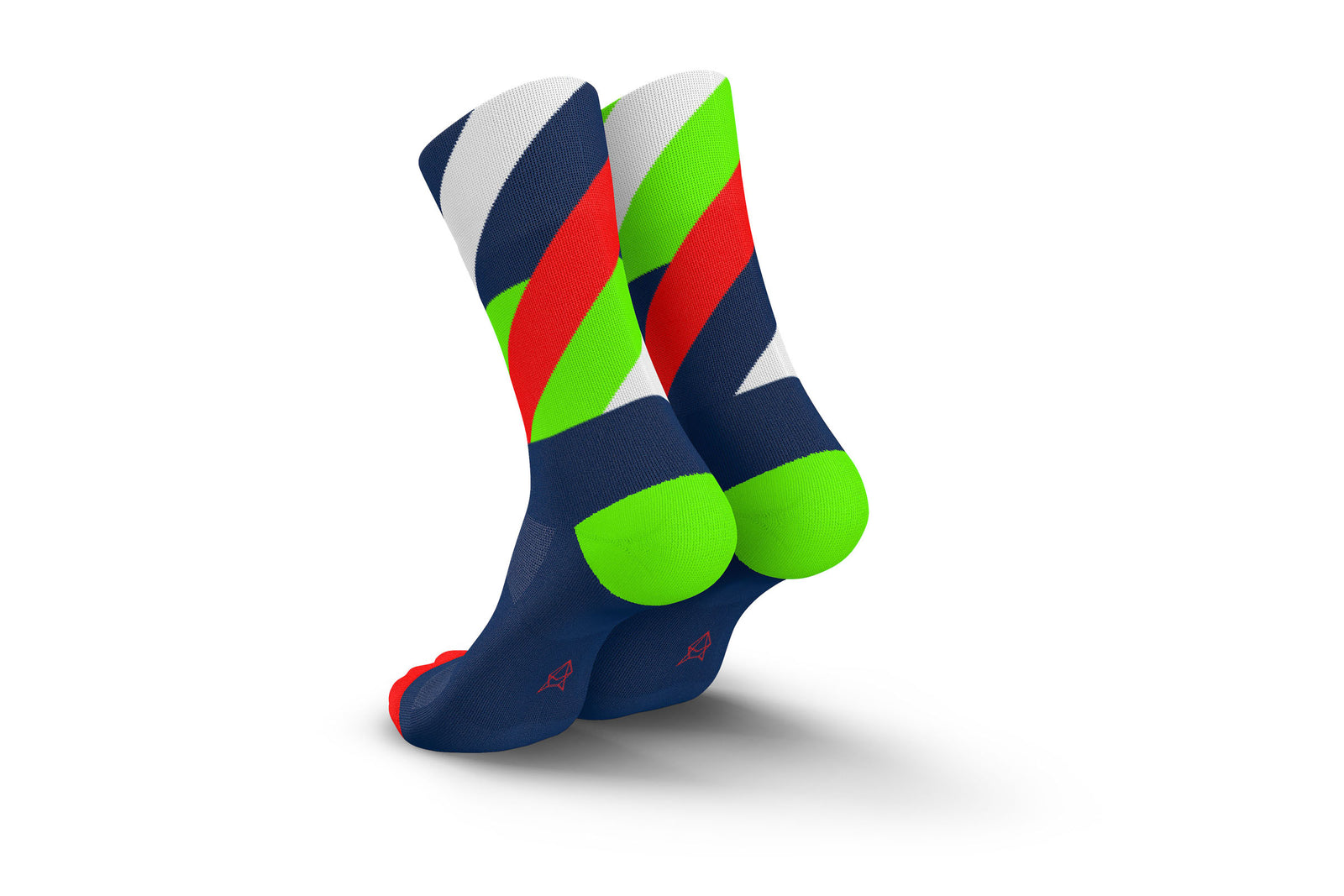 INCYLENCE Running Loops Navy Green Inferno Long Sock
