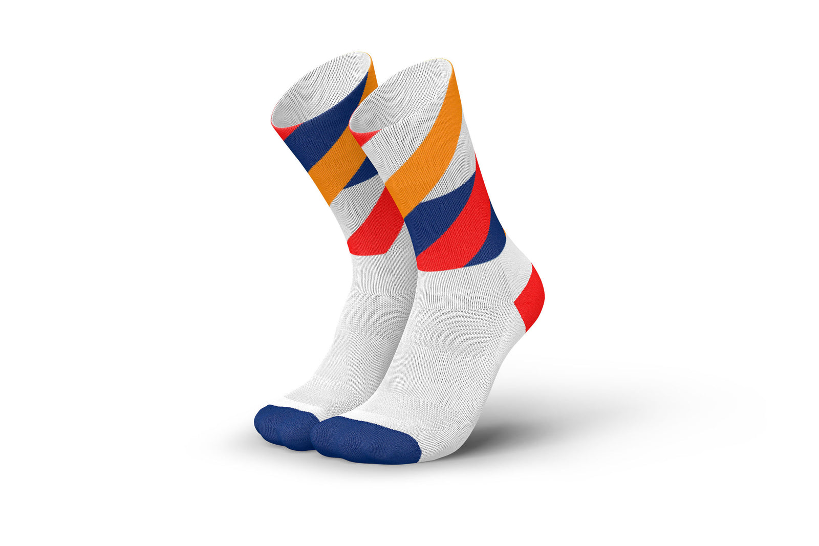 INCYLENCE Running Loops White Orange Inferno Long Sock
