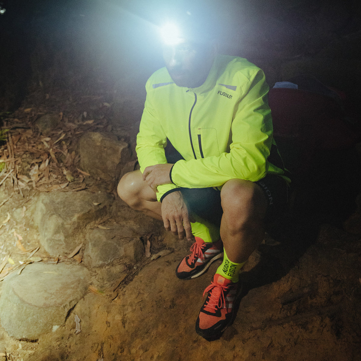 Fusion S1 Shell Mens Running Jacket_Action