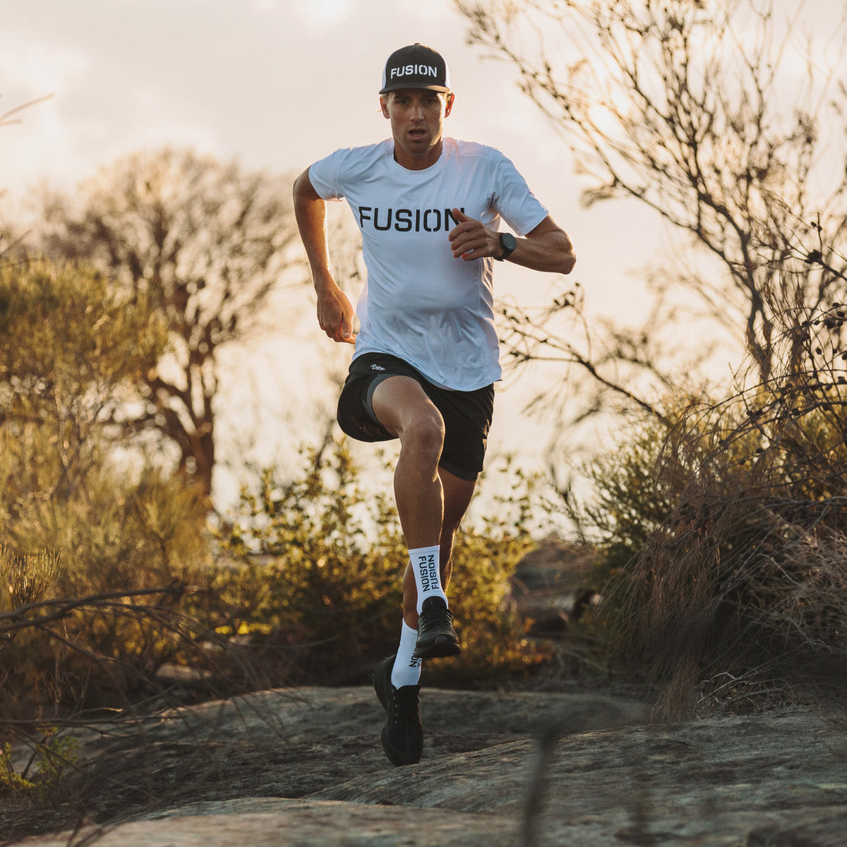 FUSION PWR Compression Socks with Coolmax_Cycling and Running_Collection: Mens_Action