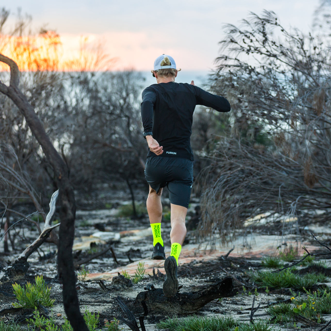 FUSION PWR Compression Socks with Coolmax_Cycling and Running_Collection: Mens_Action