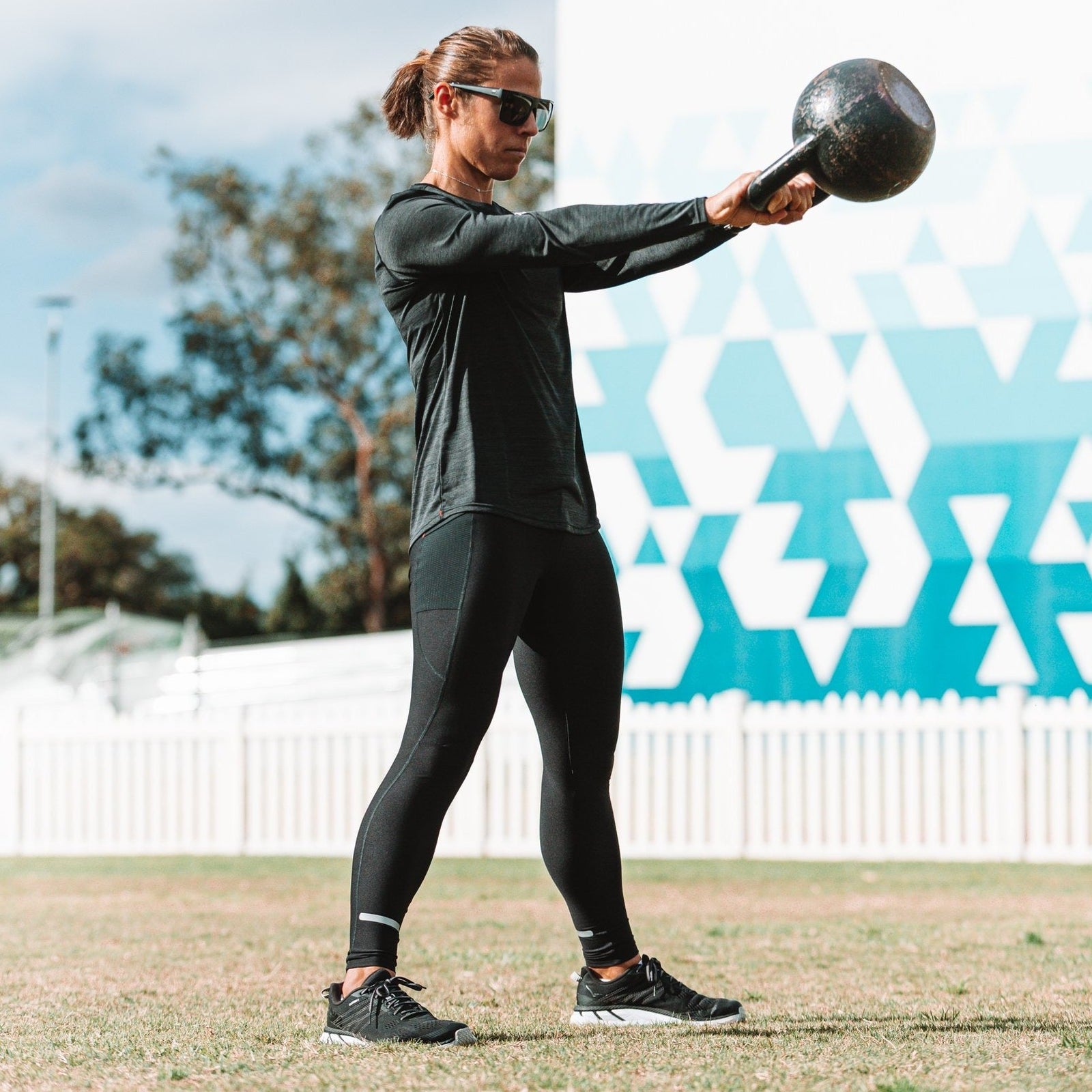 Fusion Womens C3+ Training Tights Long_Action