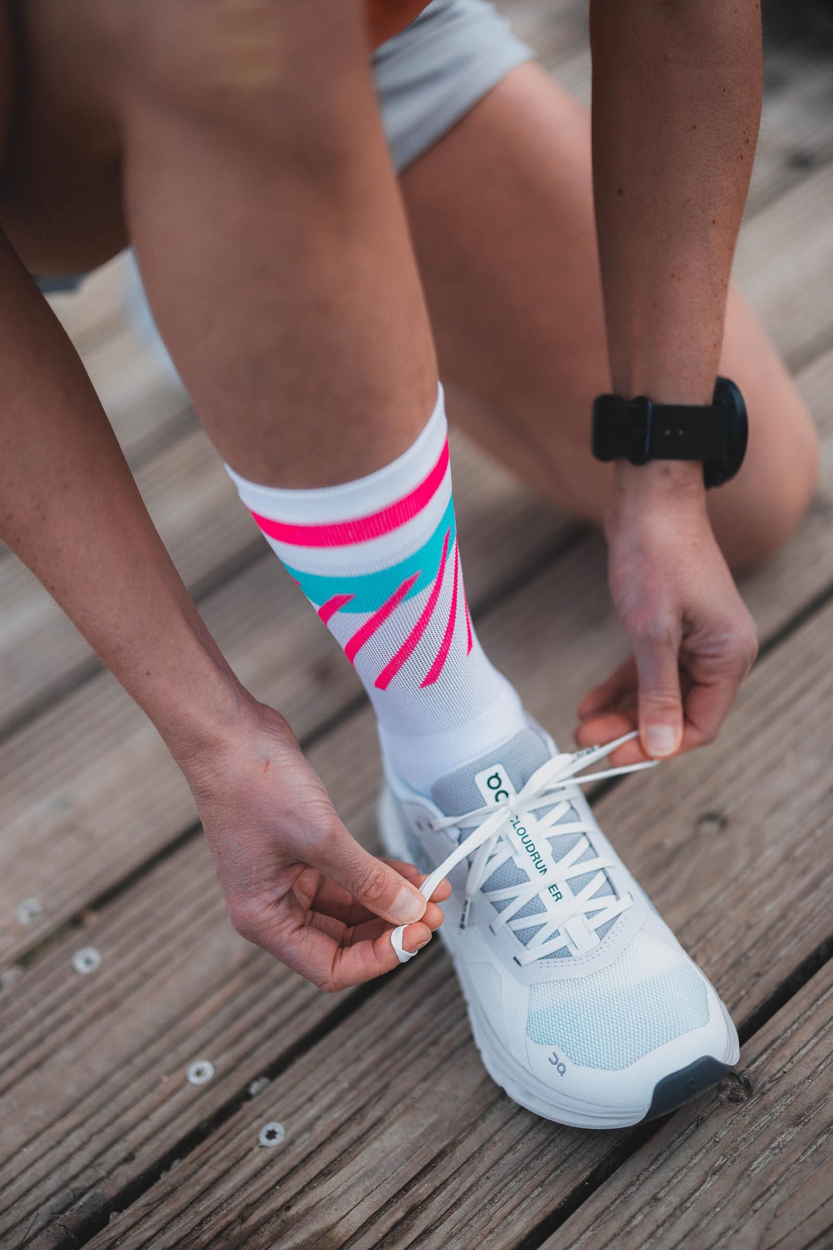 Incylence Run Socks Disrupts Pink Cyan