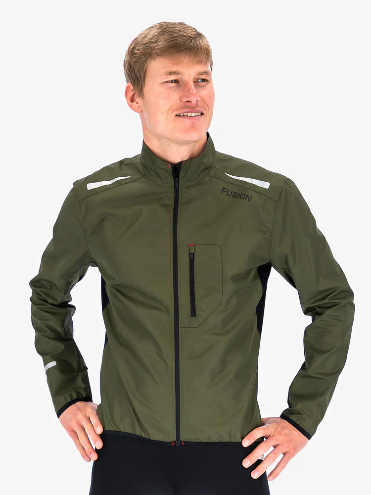 Fusion Men's S1 Run Jacket in Green