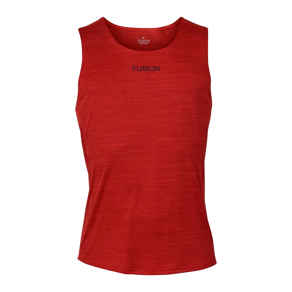 Fusion Mens C3 Singlet_Colour: Red