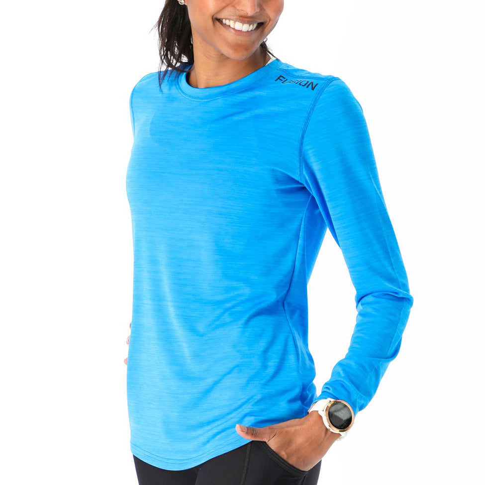 Fusion Womens C3 Training LS T-Shirt_Colour: Surf