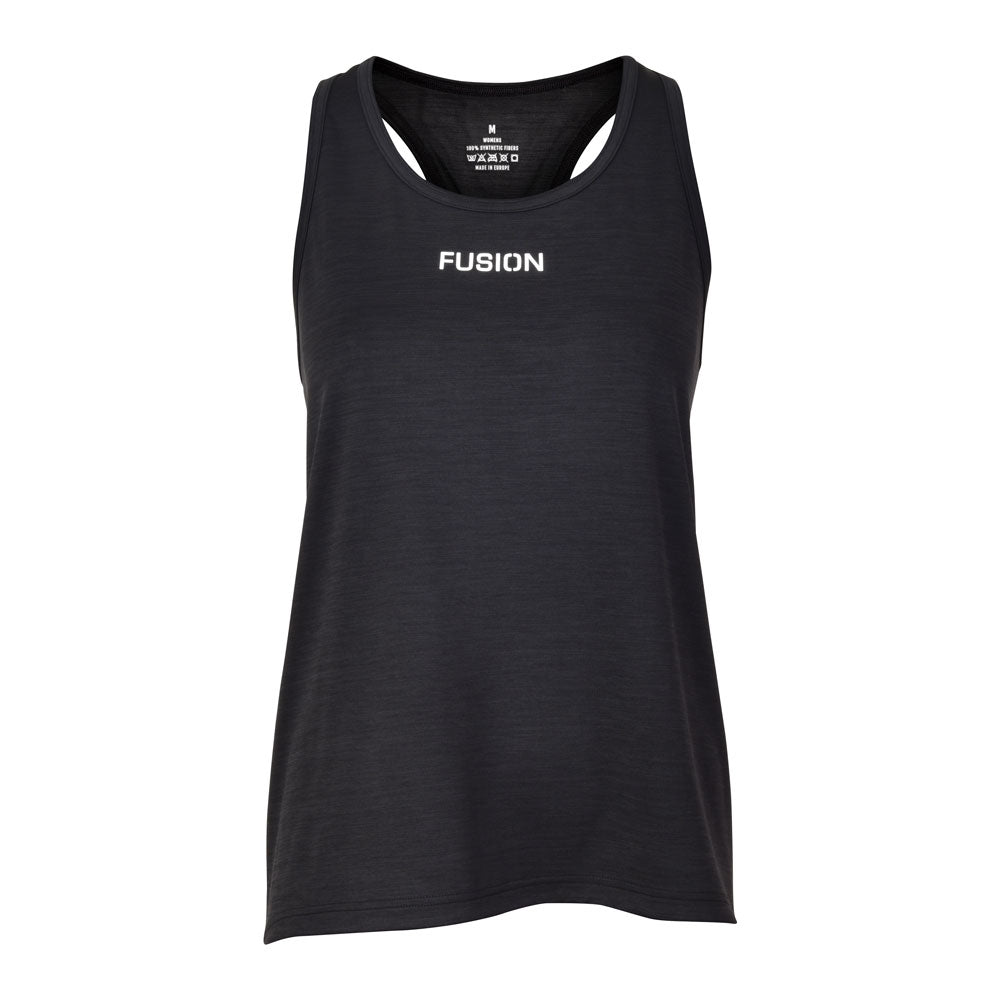 Fusion Womens C3 Singlet Training Racer Back_Colour: Black