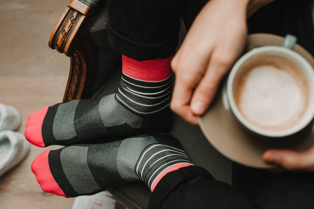 Incylence Ultralight Stripes Coral Long Sock Socks INCYLENCE 