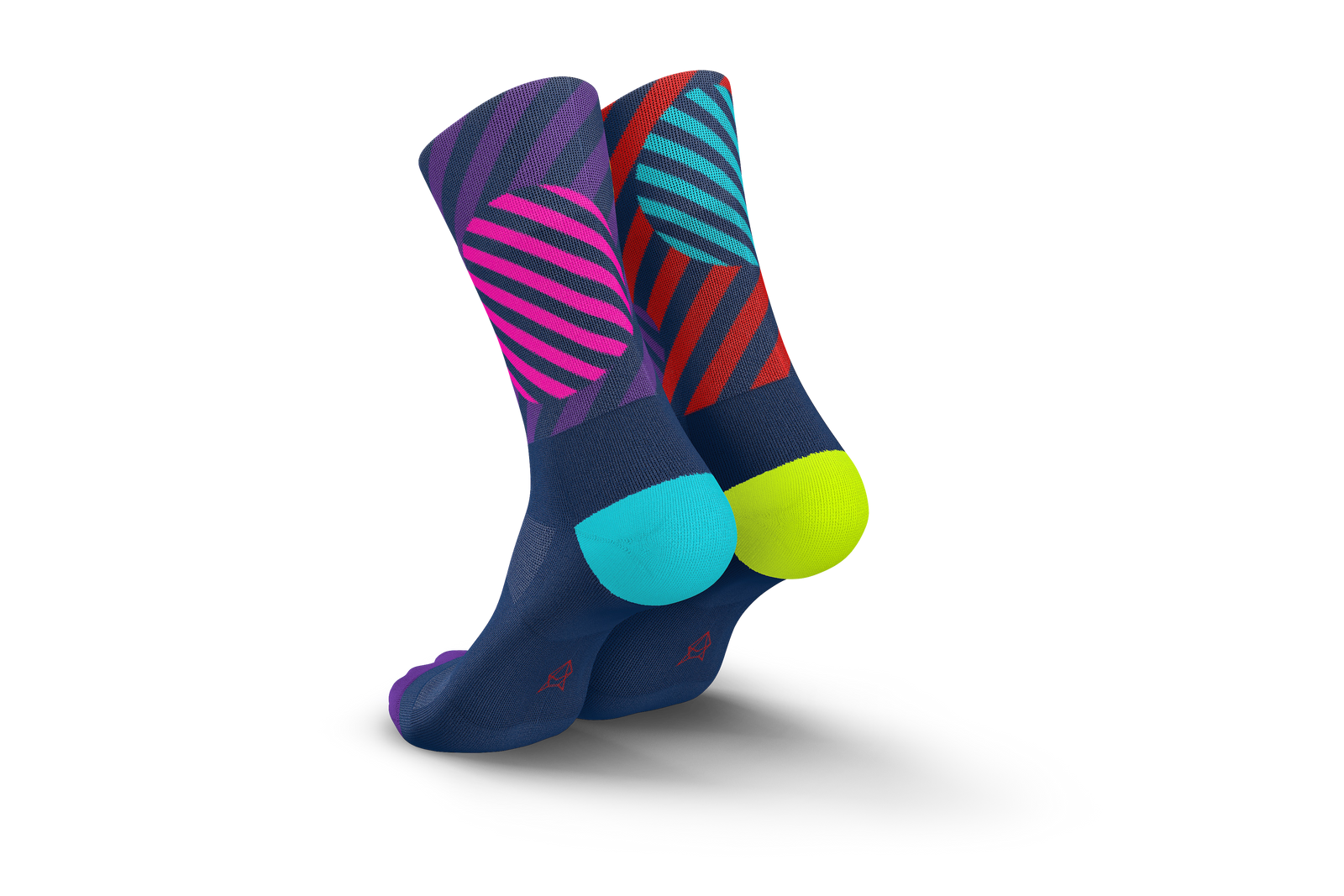 Incylence Running Globes Purple Red Long Sock Socks INCYLENCE EUR 35-38 